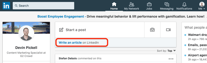 how to write a great linkedin article